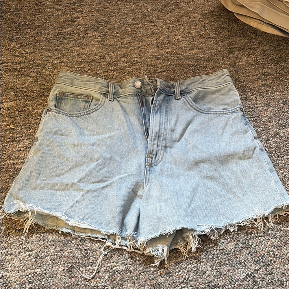 Everlane cutoff A-Line Denim shorts
